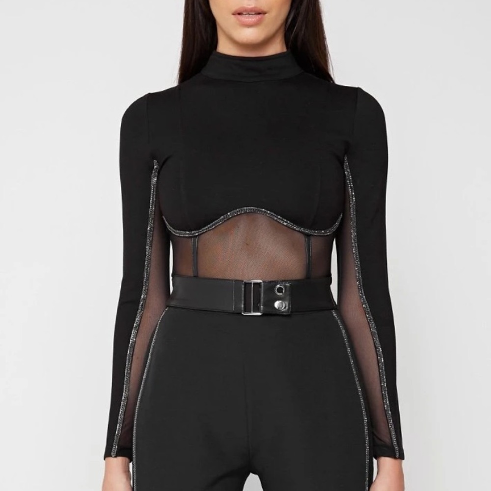 maniere de voir rhinestone top